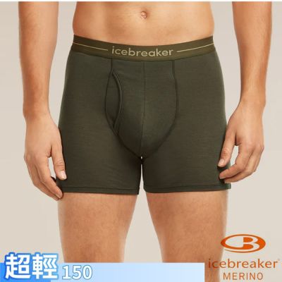 【Icebreaker】男 美麗諾羊毛 Anatomica 四角開口內褲.衛生褲 IB103030