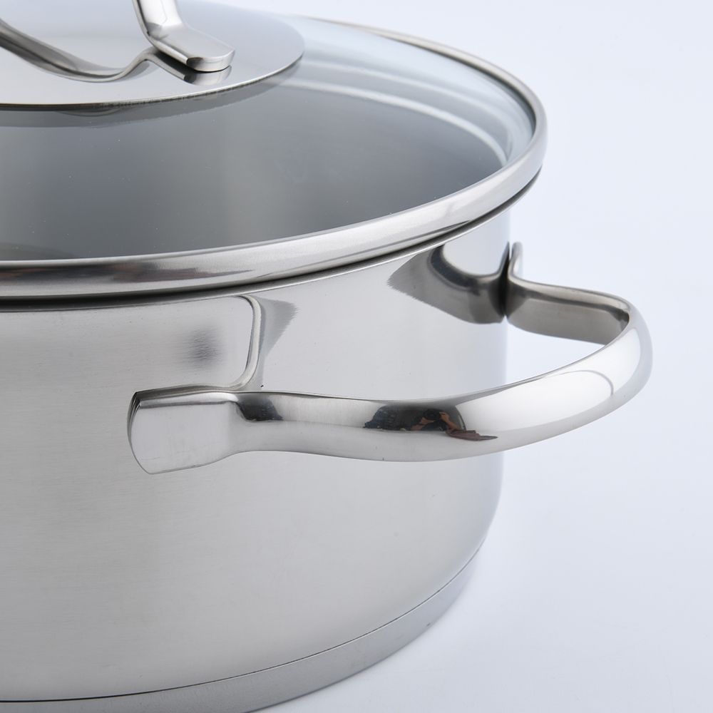 WMF PROVENCE PLUS 德國316 不鏽鋼矮身湯鍋(含蓋) 20cm 2.5L 湯鍋燉鍋