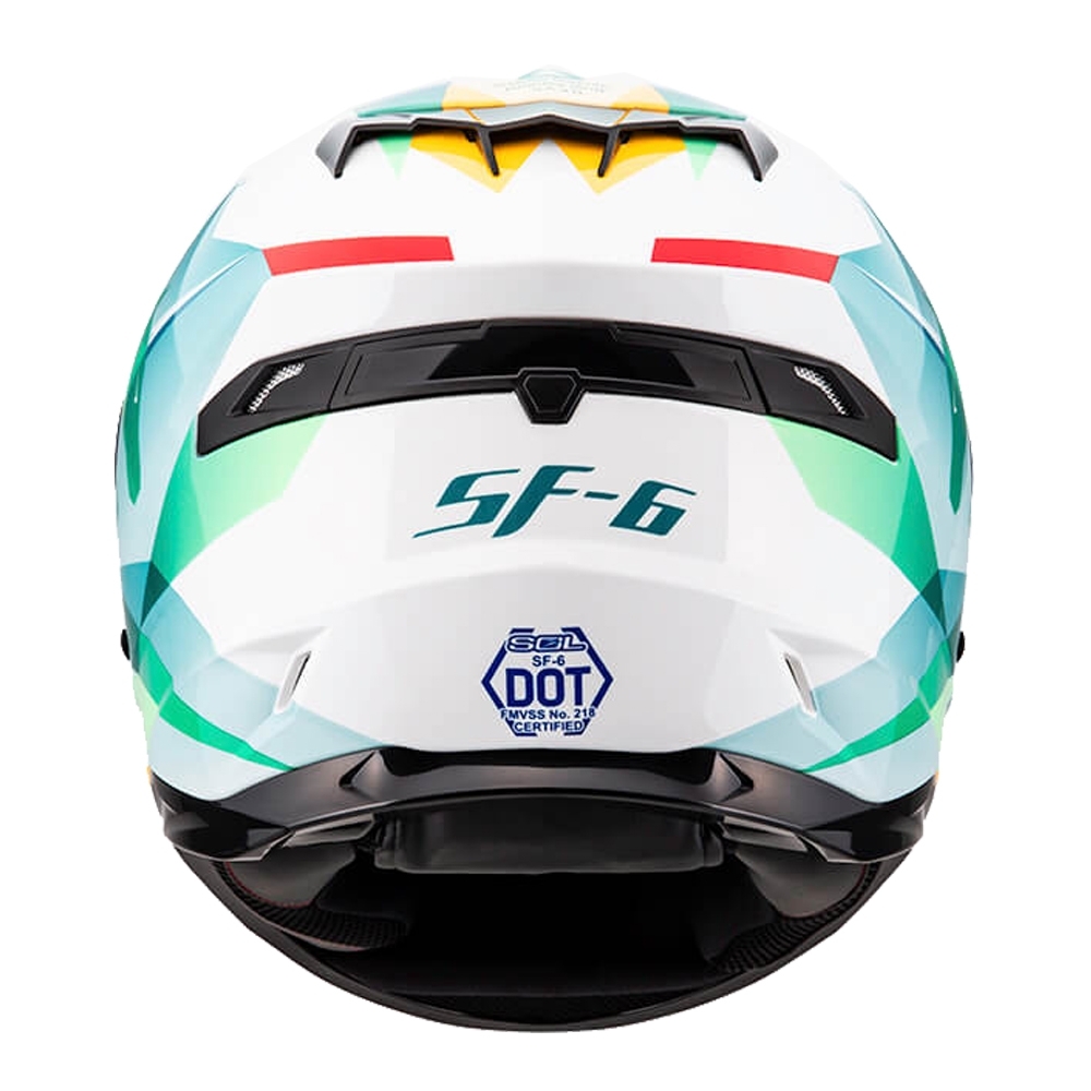 SOL】SF-6 獨角獸白/綠全罩(安全帽│機車│內襯│鏡片│全罩式│藍芽耳機槽│內墨鏡片│GOGORO) | 全罩安全帽| Yahoo購物中心
