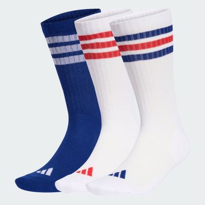 【adidas 愛迪達】 中筒襪 3 雙入 男/女 KE5502