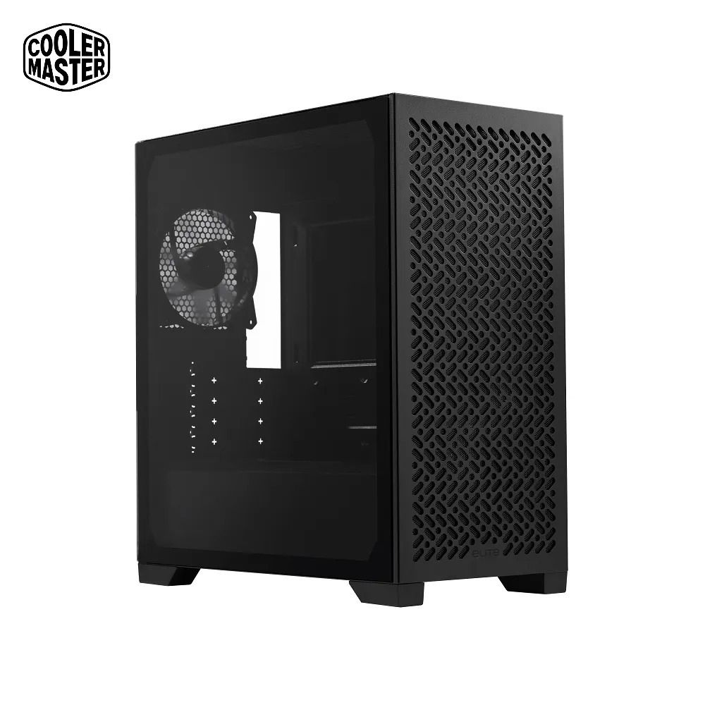 【Cooler Master 酷碼】ELITE 302 LITE 電腦機殼 黑/白 (M-ATX/內建風扇後1/顯卡365mm/塔散163.5mm)