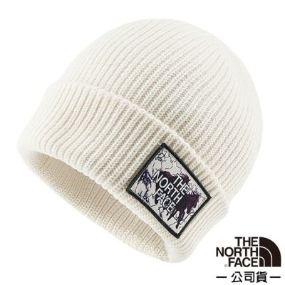 【The North Face】聯名款 SALTY LINED BEANIE 立體針織保暖毛帽/ 8CGZ-GG3 沙丘白