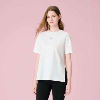 GIORDANO 女裝易打理涼感側開衩短袖T恤【雙色任選】