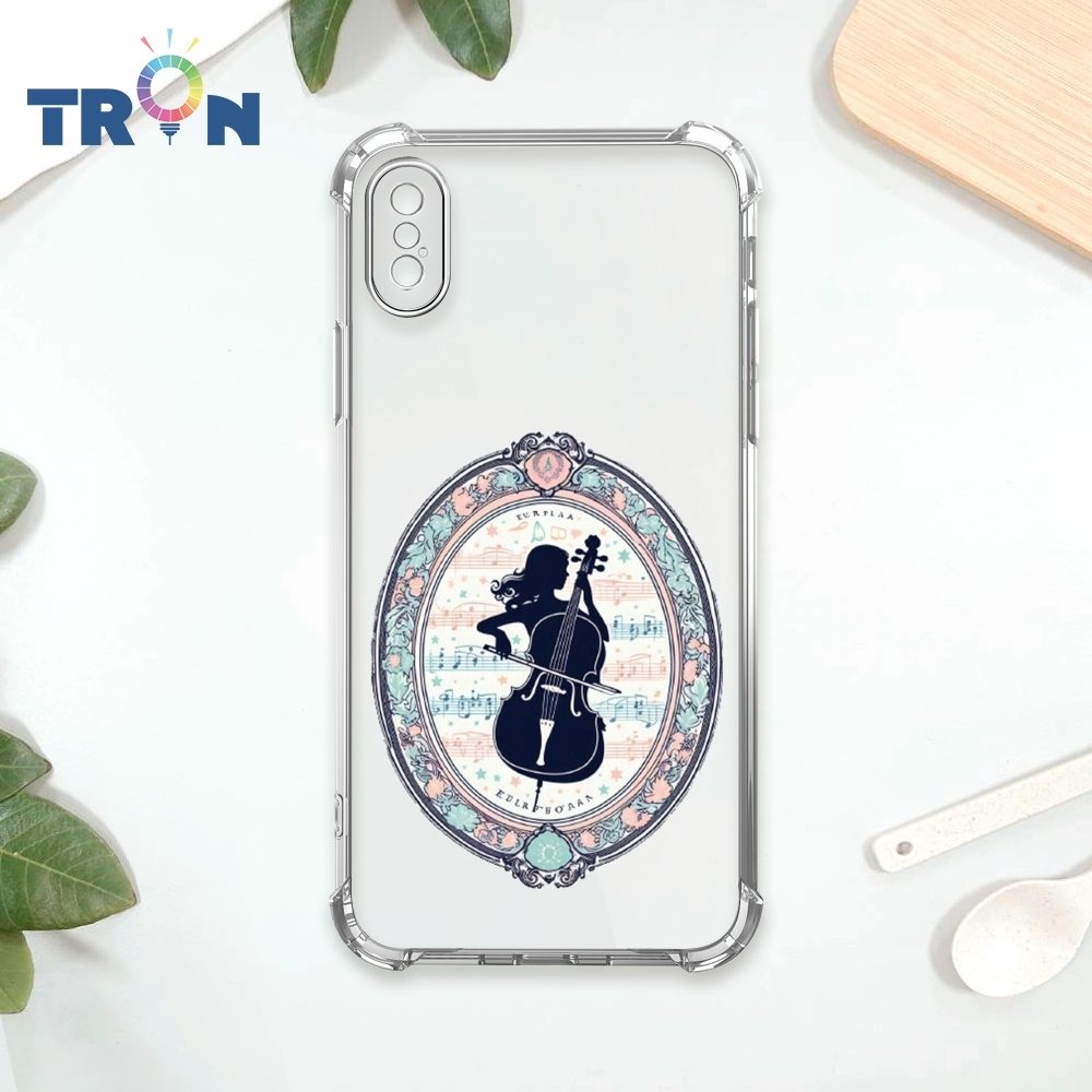 TRON IPhone X/XS 公主剪影風格透明殼 四角防摔 軟殼 手機殼