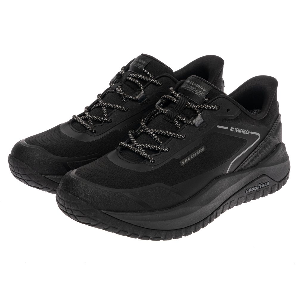SKECHERS 男鞋 戶外越野系列 瞬穿舒適科技 BADGER - WATERPROOF 戶外防水運動鞋 - 211367BBK
