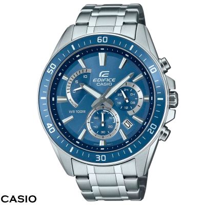 CASIO 卡西歐 EDIFICE 極光銀藍防水腕錶 EFR-552D-2A