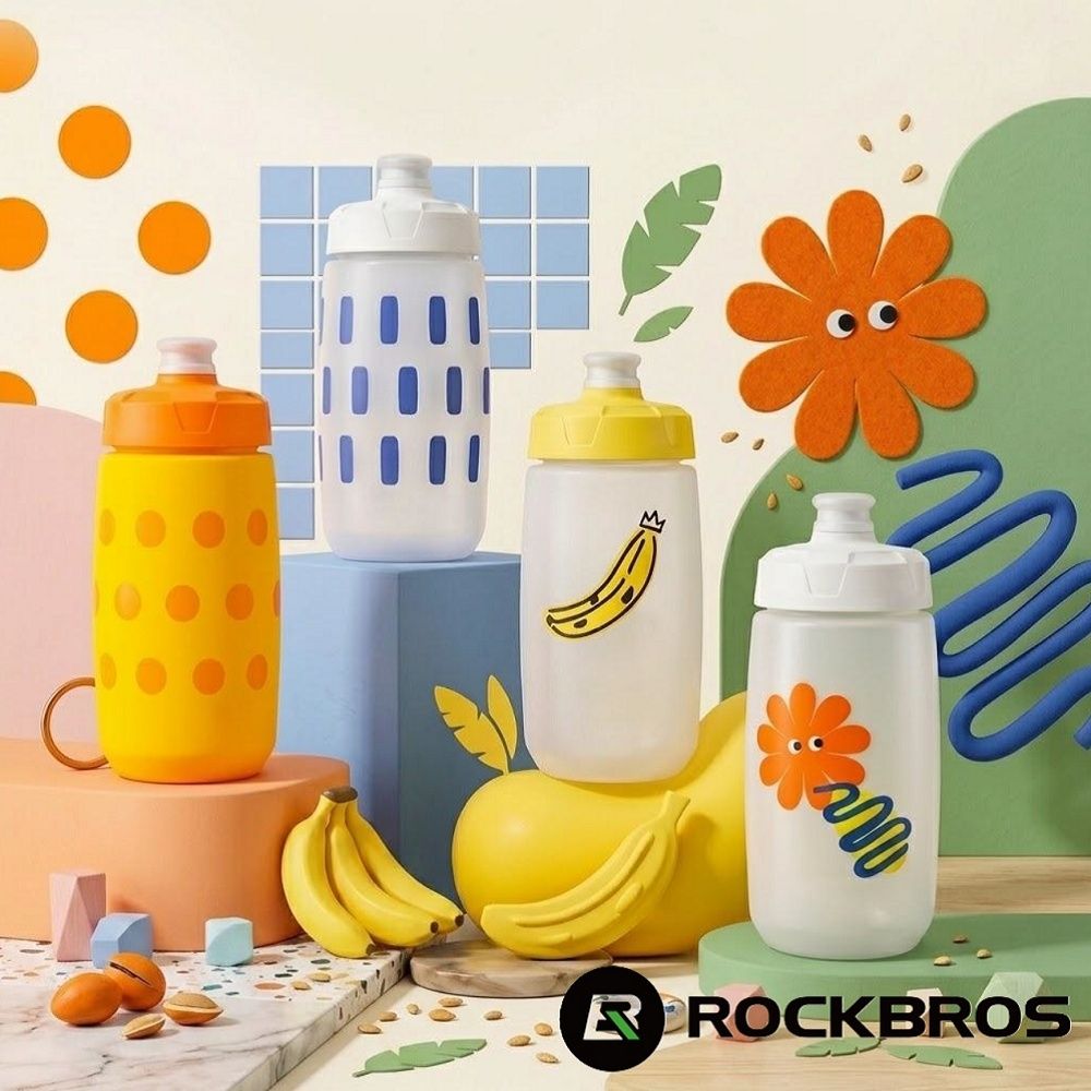 《ROCKBROS洛克兄弟》Pop-Up繽紛兒童噴射水壺 (430ml/噴射水壺/防塵蓋/補水/戶外/運動/單車/旅遊)