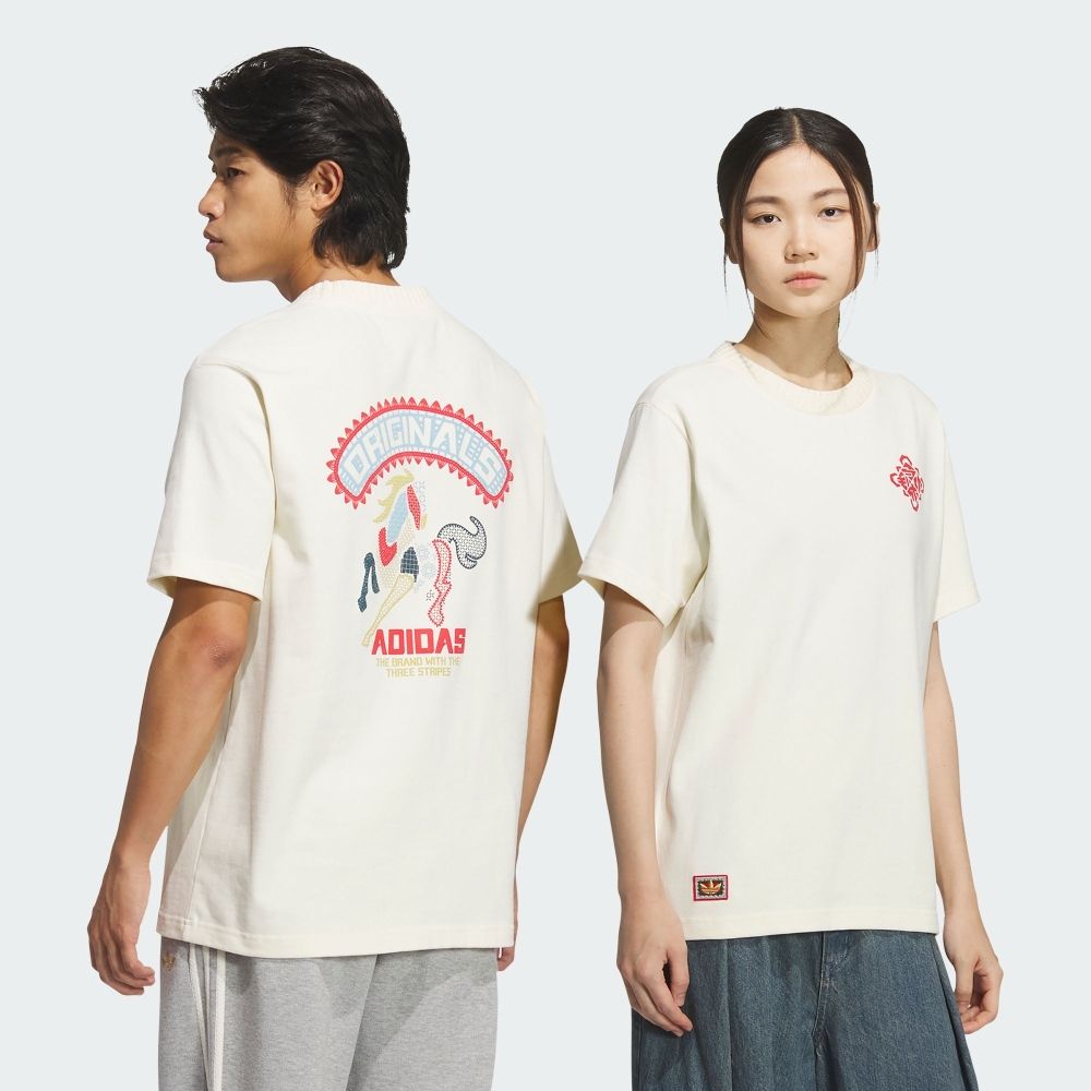 新品L Adidas FW25 CNY 馬年限定 半袖Tシャツ KT0713 adidas Originals - 新品M Adidas FW25 CNY 馬年限定 半袖Tシャツ