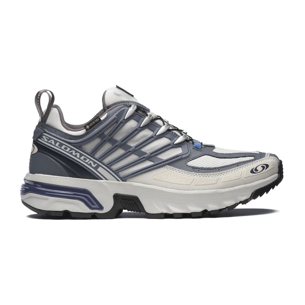 Salomon索羅門】ACS PRO GORE-TEX 運動鞋月球岩灰/色調灰/李子紫| 野