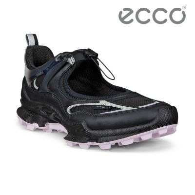 ECCO BIOM C-TRAIL W 蹤跡健步鏤空戶外繫帶休閒鞋 女鞋 黑色/金屬黑色