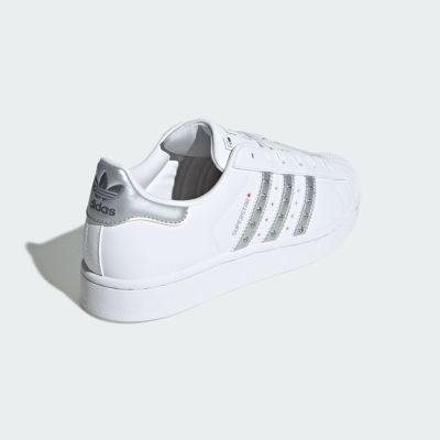Adidas 愛迪達 Superstar II [JR4505] 女 休閒鞋 貝殼鞋 舒適 白 銀 | 休閒鞋 | Yahoo購物中心