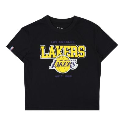 NBA 兒童/青少年 寬版 基本隊徽 短袖上衣 湖人隊 3626101720