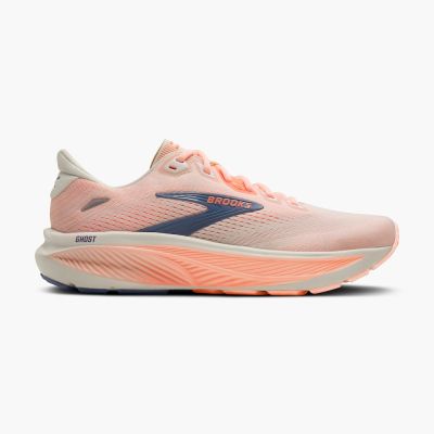 Brooks 布魯克斯 Ghost 18 [1204821D161] 女 慢跑鞋 寬楦 避震 緩衝 象限 橘 白