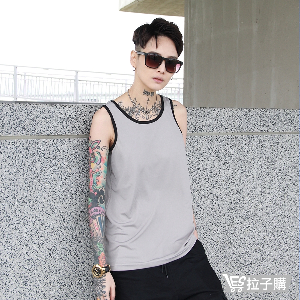 束胸 外穿式絲綢掛鉤全身束胸 LESGO (灰色系)