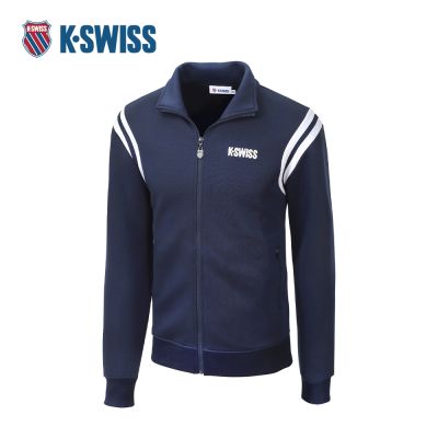 K-SWISS 運動外套 MOCK NECK JACKET 3 立領 拉鍊 女款 深藍色 1912500-426