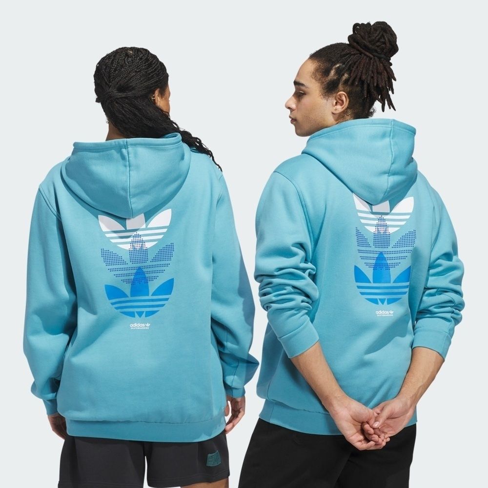 Adidas 愛迪達Skateboarding JW7674 男女連帽上衣帽t 連帽長袖藍亞版