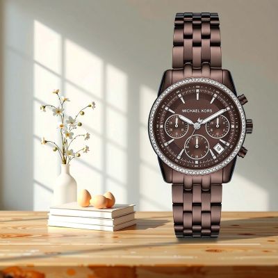 Michael Kors MK Bryant 晶鑽三眼計時女錶 寵愛媽媽 送禮推薦-35mm MK7559