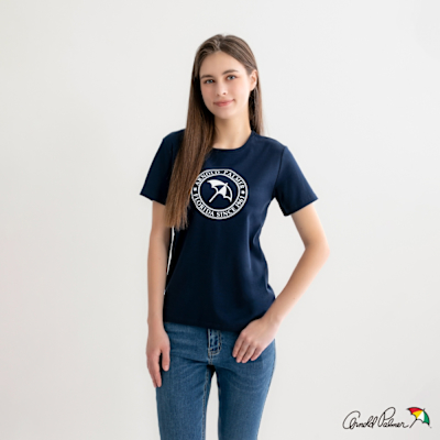 Arnold Palmer -女裝-經典傘幸運草親膚純棉圓領T-shirt-藏青色