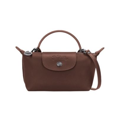 LONGCHAMP Le Pliage Xtra XS 迷你 牛皮 手提包 肩背包 斜背包 水餃包 摩卡色 34205987002