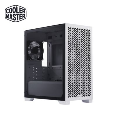 酷碼Cooler Master Elite 302 Lite 電腦機殼(白色)/強化玻璃側板/內含 12cm 風扇*1