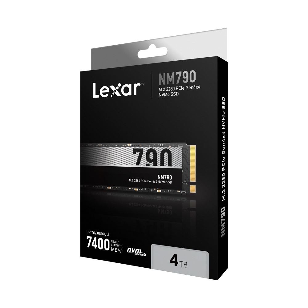 Lexar 雷克沙NM790 M.2 2280 PCIe Gen4x4 NVMe 4TB 固態硬碟
