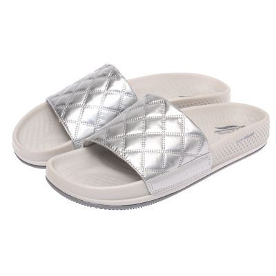 SKECHERS 女鞋 健走系列 涼拖鞋 涼鞋 ARCH FIT HYPER SLIDE - COZY FIT - 141711SIL