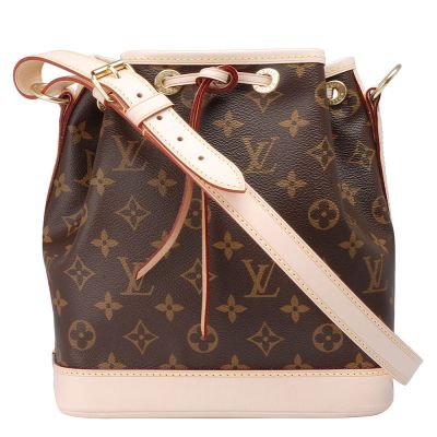LOUIS VUITTON路易威登 LV M46983 經典Monogram Noe BB束口肩背水桶包(迷你)