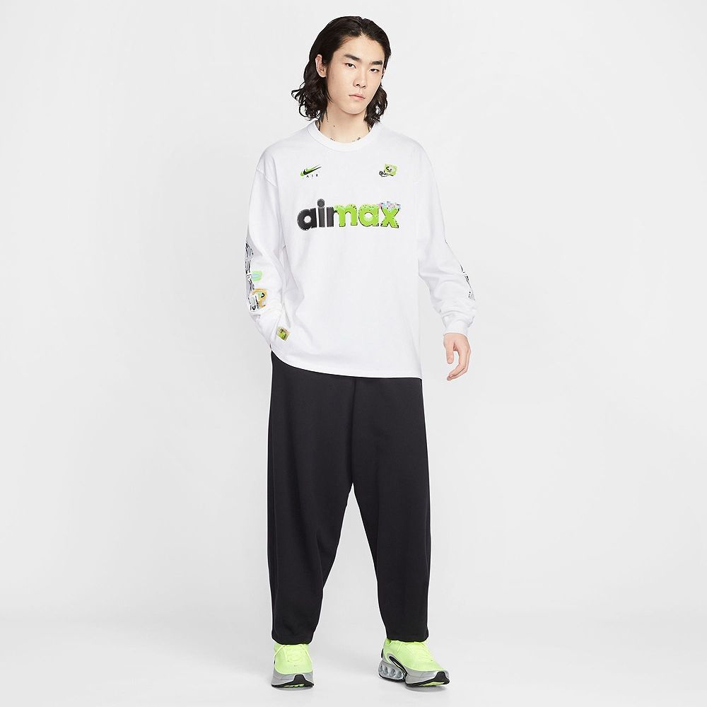 NIKE 長袖上衣男運動AS M NSW FAM REUNION LS TEE 白IQ3976-100 | NIKE