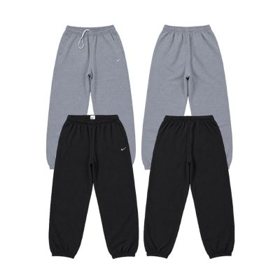 Nike Solo Swoosh Fleece Pants 重磅刷毛棉長褲 黑/灰 DA0330