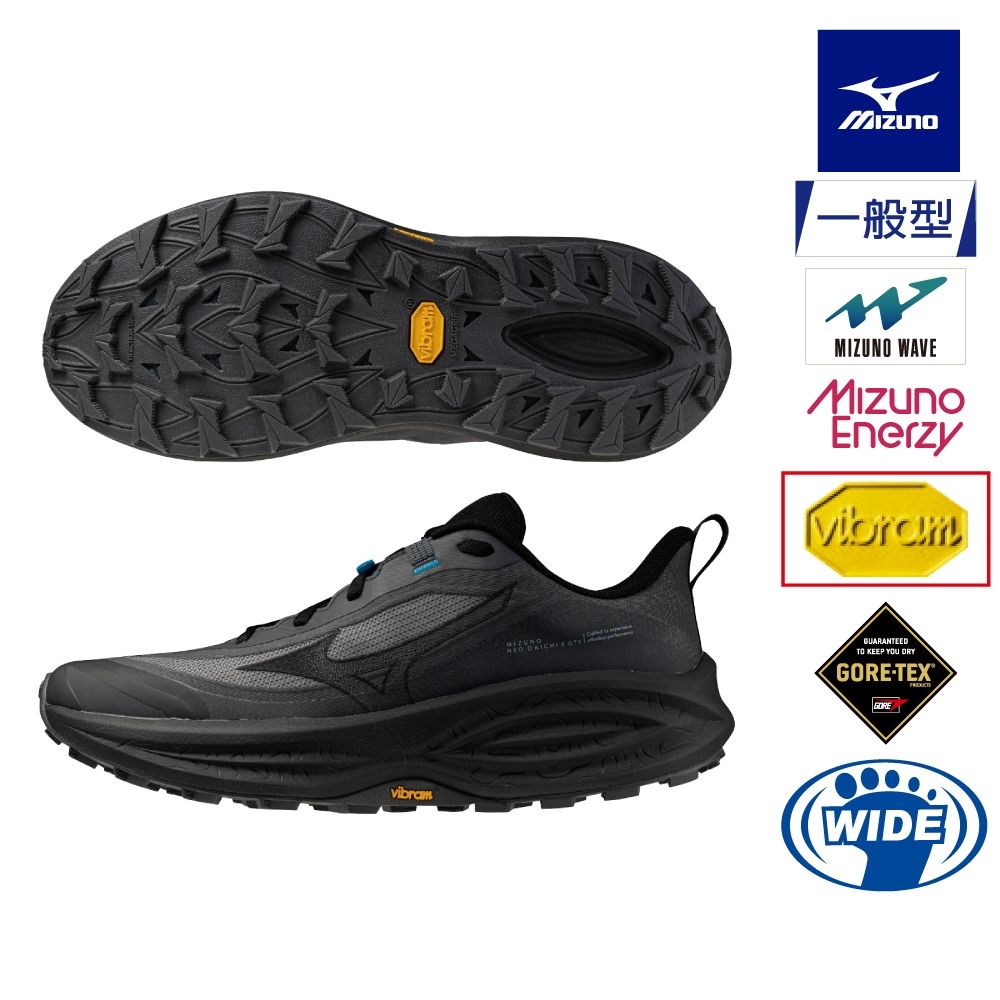 【MIZUNO 美津濃】MIZUNO DAICHI 10 GTX 寬楦慢跑鞋 J1GM268351