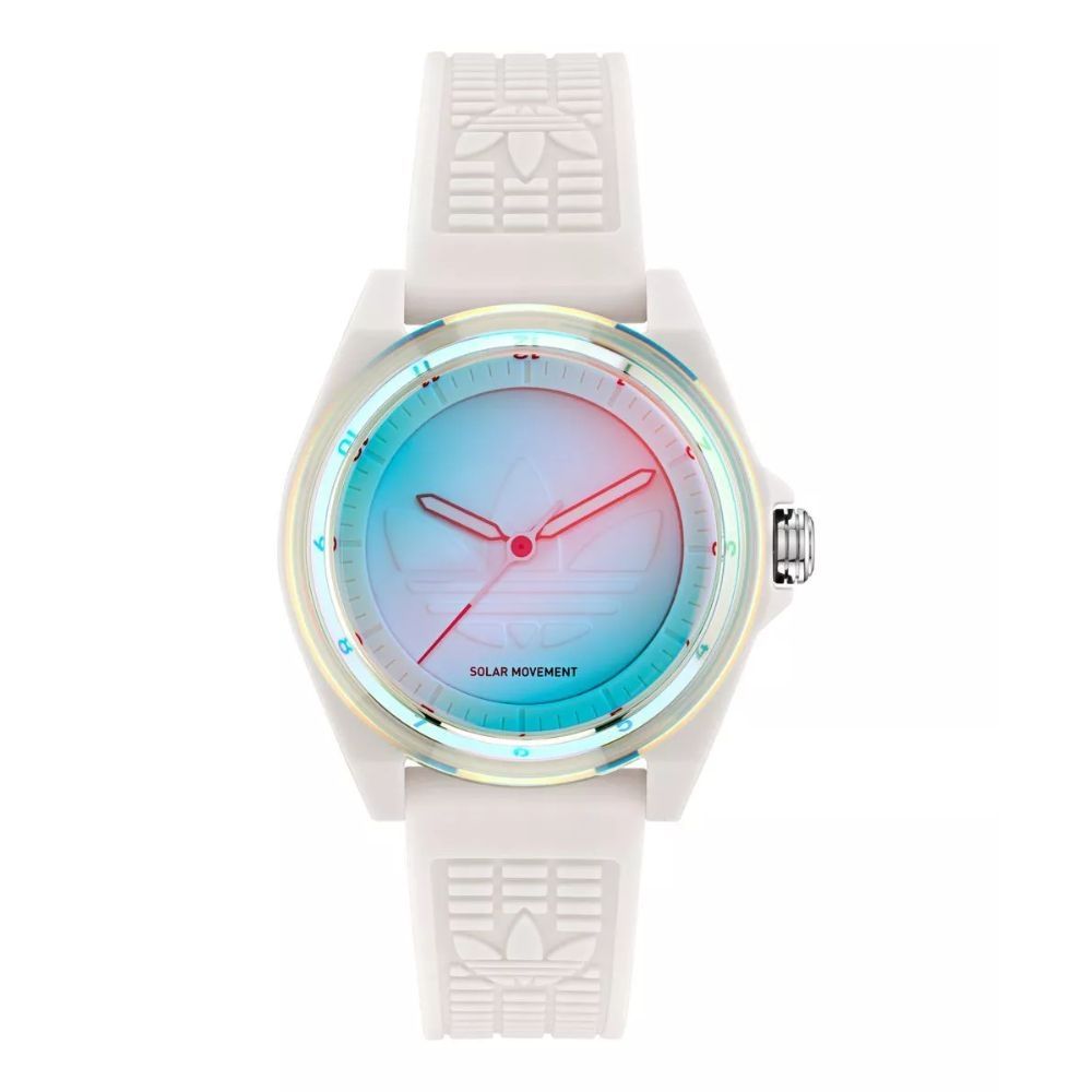 ADIDAS 愛迪達 Project Four Solar 樹脂錶帶_AOST25532_白色_41mm