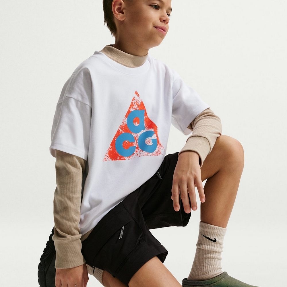 NIKE K ACG DF TEE M90 SPOOKY 中大童短袖上衣IM9322100 | 童鞋| Yahoo