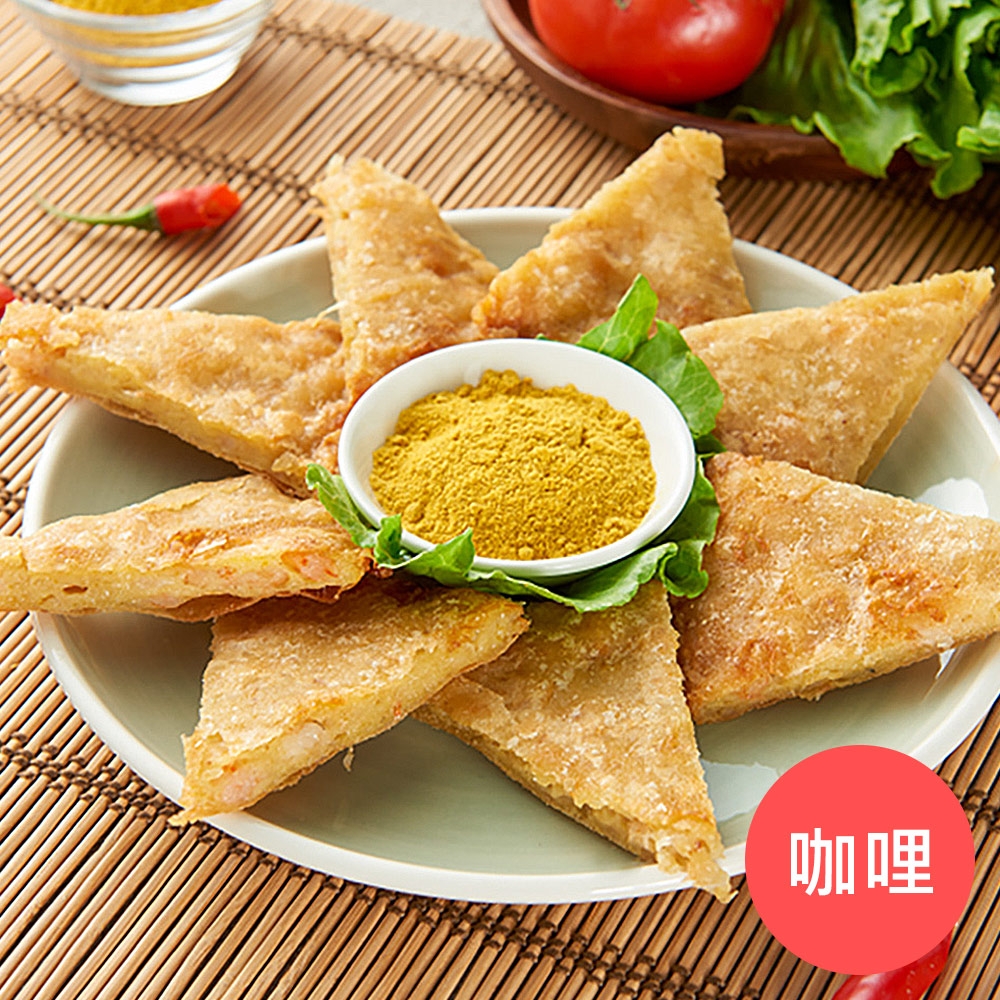 任選-饗福 咖哩月亮蝦餅(240g/片，共5片)