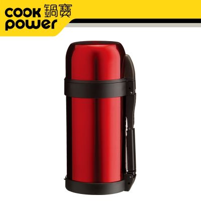 【CookPower 鍋寶】超真空保溫瓶1300ml 紅