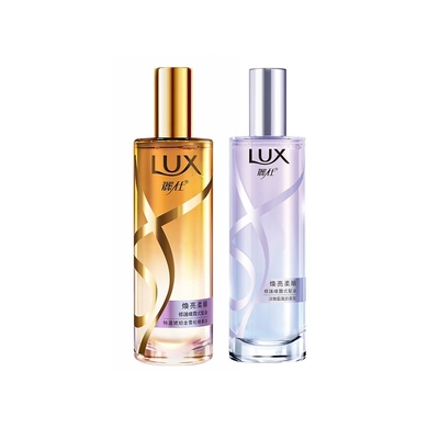 LUX 麗仕 煥亮柔順修護噴霧式髮油80ml 2入組(雪松玫瑰/淡雅藍風鈴)(效期至2027/01)