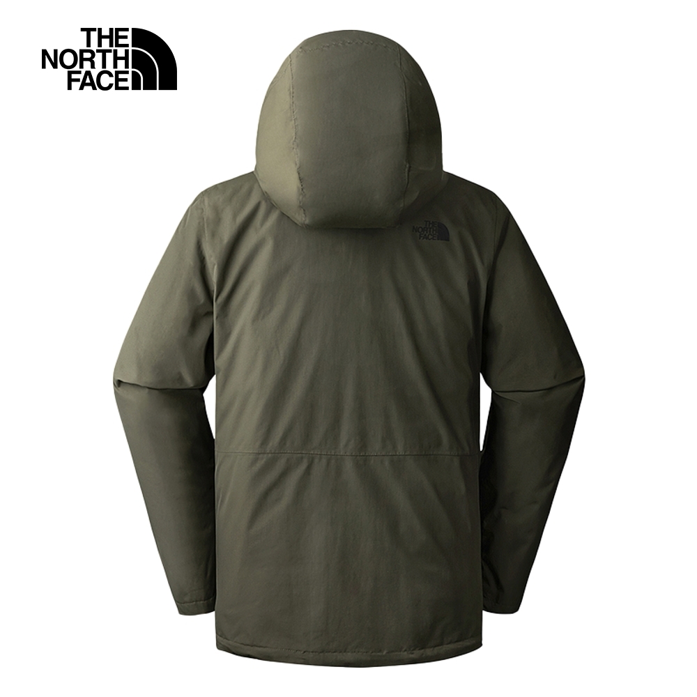 The North Face 官方旗艦】北面男款綠黑拼接DryVent防水透氣連帽