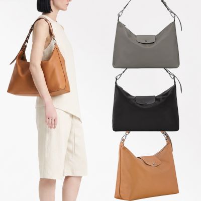 LONGCHAMP Le Pliage Xtra XL 大型 牛皮半月型單肩包-多色可選