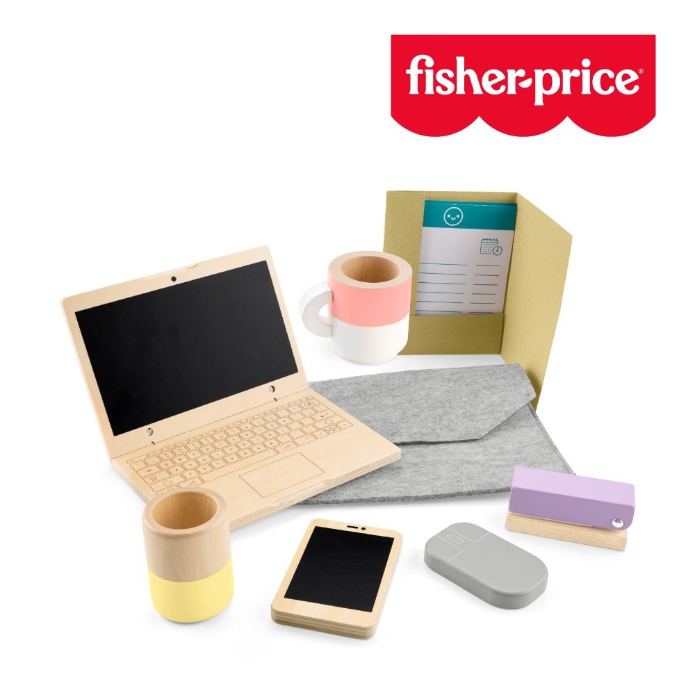 奇哥官方旗艦 Fisher-Price 費雪 木製在家辦公組