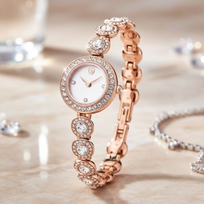 SWAROVSKI 施華洛世奇 Una Angelic 純淨永恆石英腕錶-20mm 5753309