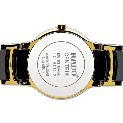 Rado R30930712 RADO 雷達表 Centrix晶萃真鑽石英女腕錶 黑陶瓷金標款28㎜ R01 (R30930712) | RADO 雷達 | Yahoo購物中心