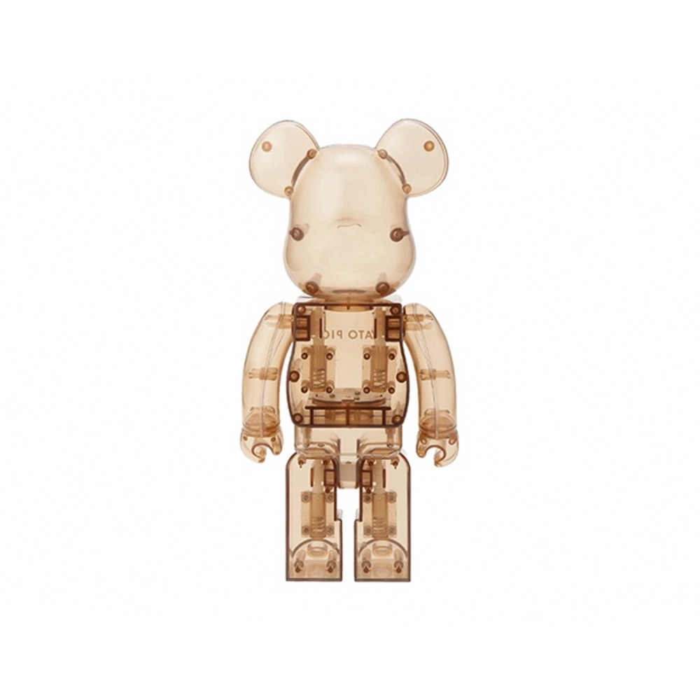 GELATO PIQUE x BE@RBRICK BEIGE 棕色睡衣熊400% 庫柏力克熊潮玩擺件