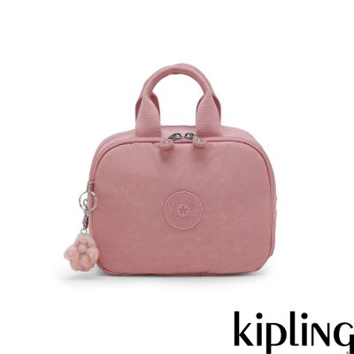 Kipling 柔霧粉大容量收納化妝包-BEACHPALM S
