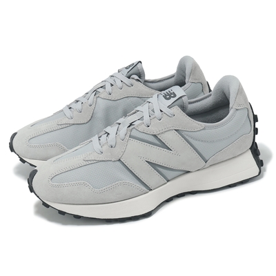 New Balance 休閒鞋 327 男鞋 女鞋 灰 黑 麂皮 拼接 緩衝 情侶鞋 NB U327SWA-D