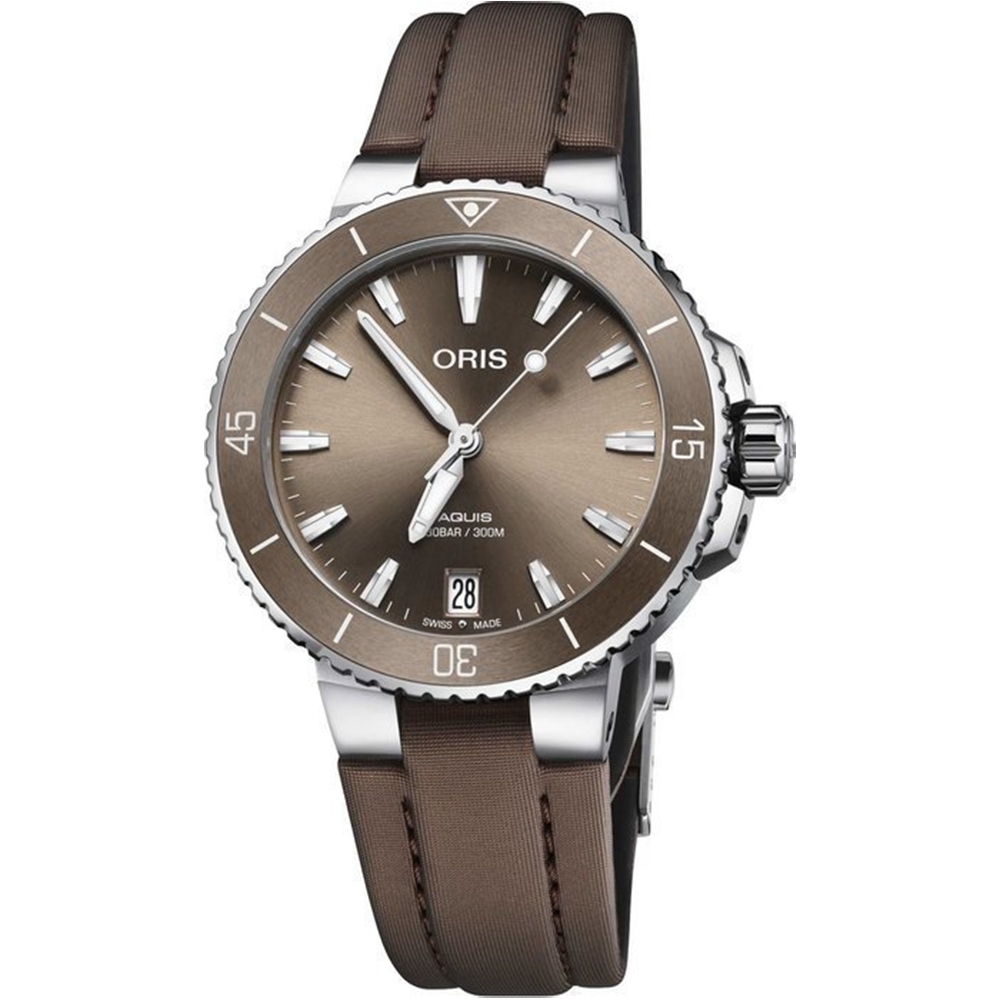 ORIS 豪利時 Aquis日曆機械錶-36.5mm 0173377314156-0731801FC