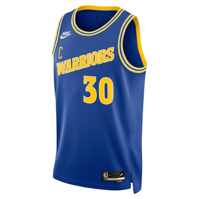 NIKE 背心 男 運動背心 球衣 金州勇士隊 GSW MNK DF SWGMN JSY HWC 22 NBA 藍黃 DO9446-497
