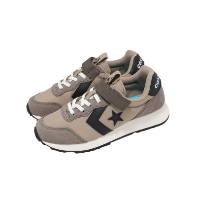 Converse 休閒鞋 Omega Trainer 1V 中大童 小朋友 卡其 黑 魔鬼氈 麂皮 A16560C
