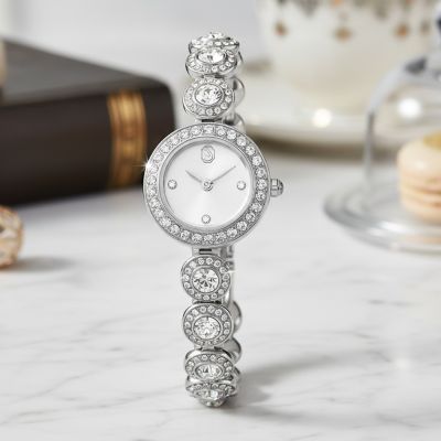 SWAROVSKI 施華洛世奇 Una Angelic 純淨永恆石英腕錶-20mm 5737038