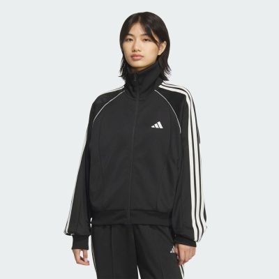 ADIDAS 女 運動外套 黑/米 STSV TRACK TOP 立領外套 KF828