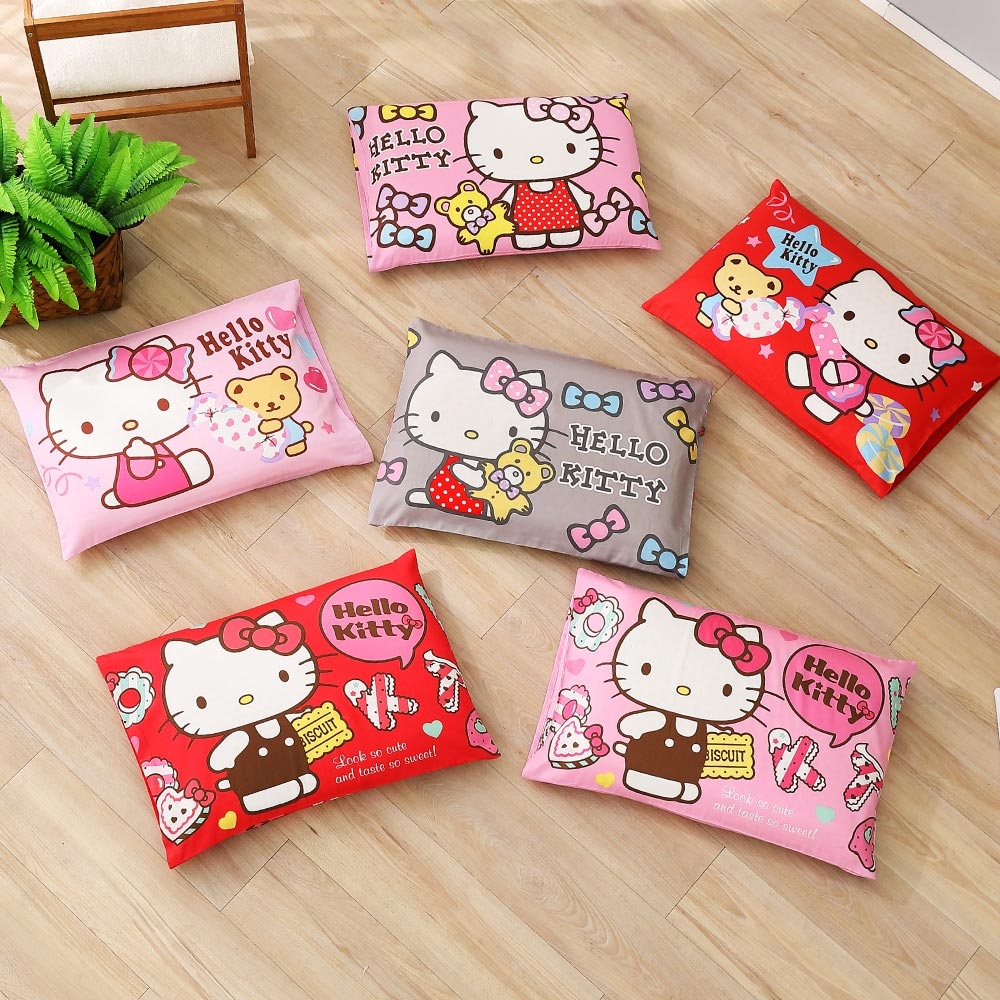 鴻宇 抗菌兒童乳膠枕 美國棉 日本抗菌Hello Kitty 多款任選