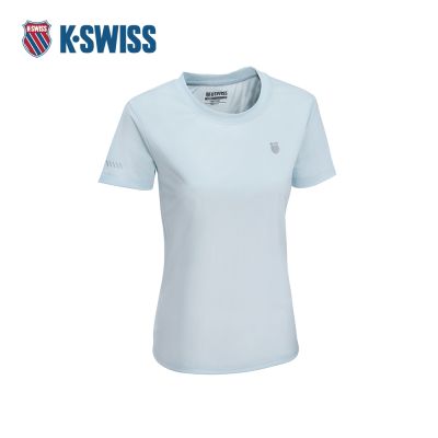 K-SWISS 涼感T恤 26SS PF TEE 14 W 涼感衣 短上衣 女短袖上衣 藍色 1913697-490
